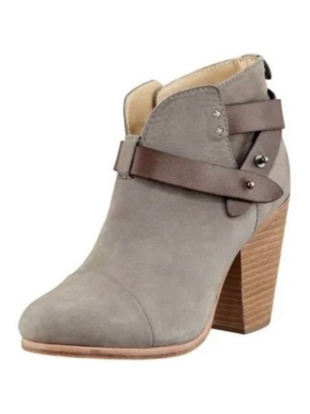 Rag & Bone 'Harrow' Ankle Boots in Gray Suede leather Size 7.5